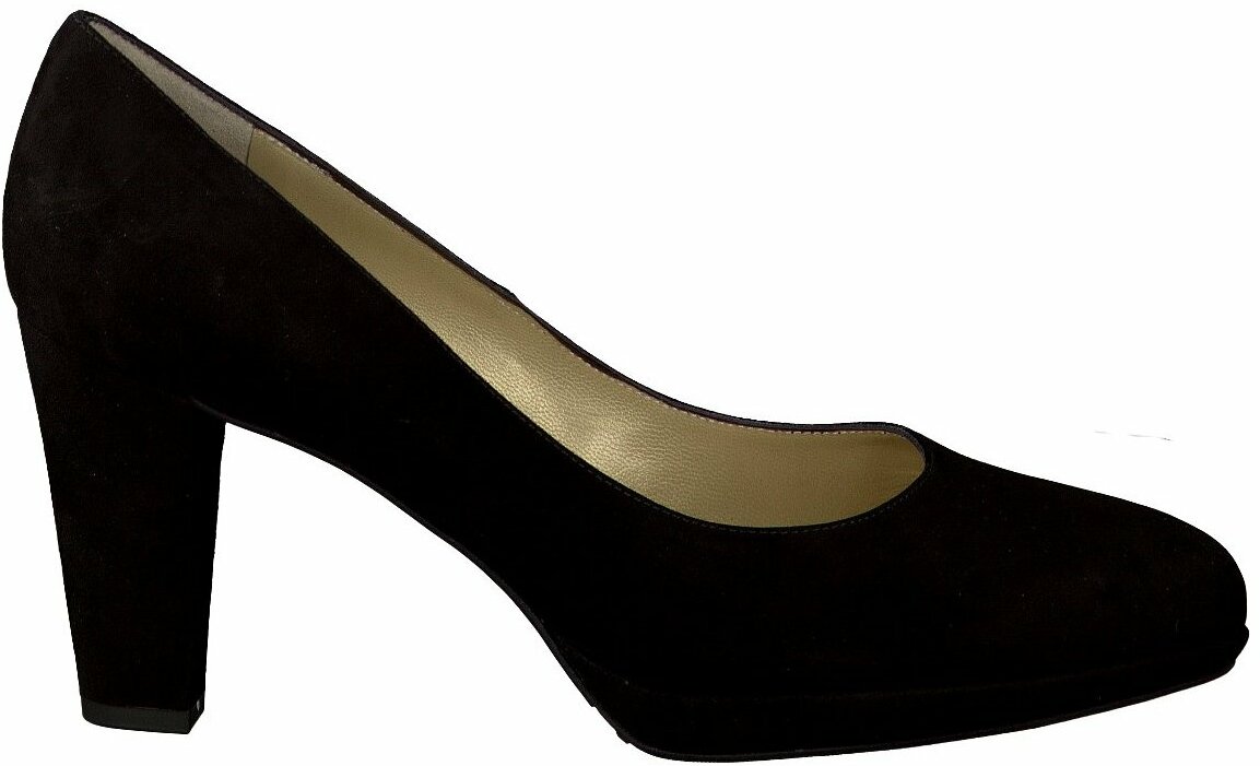Klassische Plateau Pumps aus Leder 818975 (Schwarz) Klassische Plateau Pumps aus Leder 818975 (Schwarz)