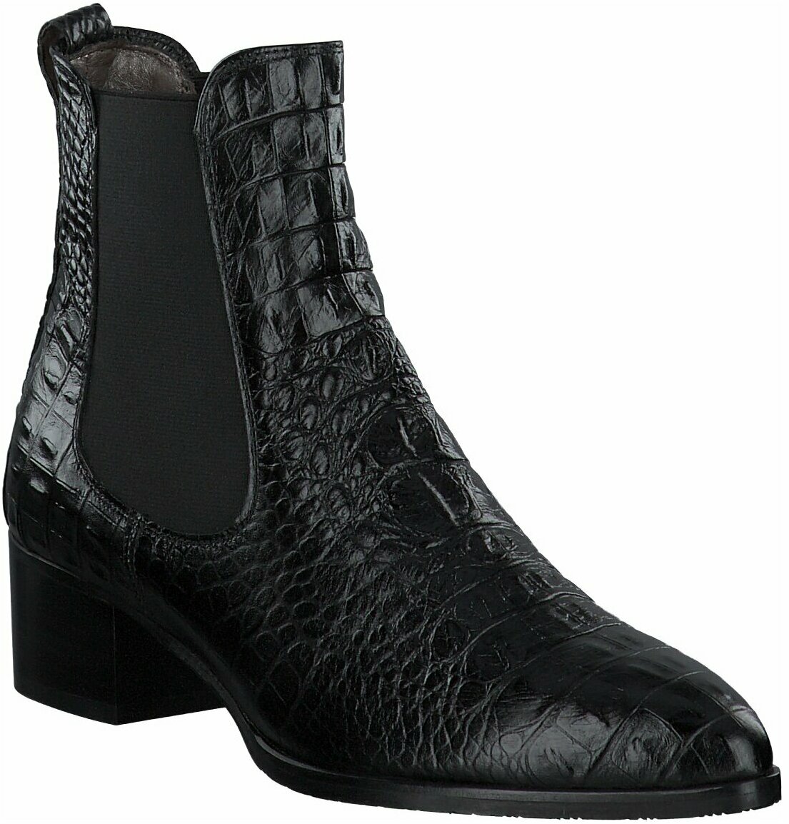 Juppen: Pertini Leder Stiefeletten für Damen 816164 (Schwarz Juppen: Pertini Leder Stiefeletten für Damen 816164 (Schwarz