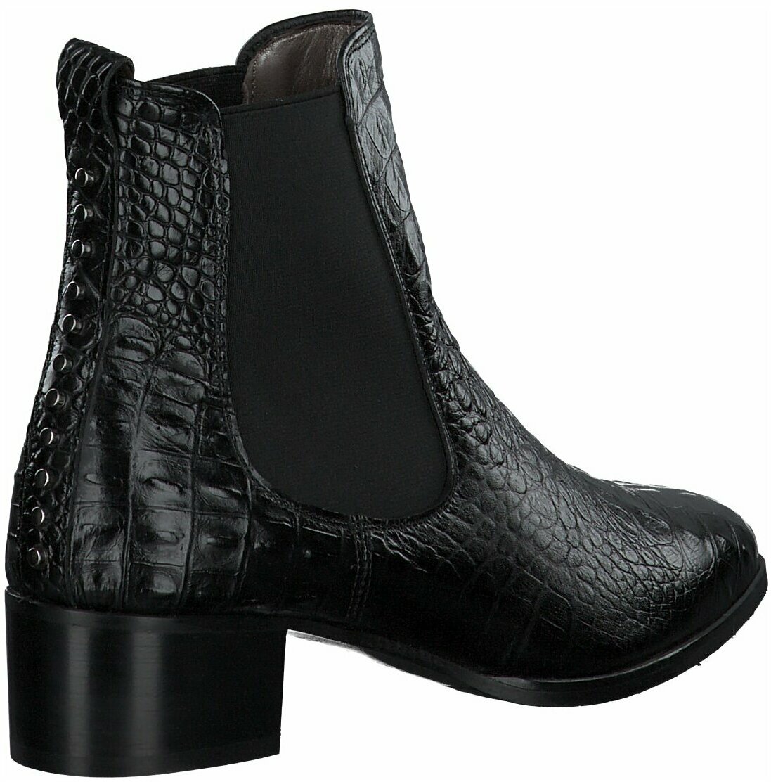 Juppen: Pertini Leder Stiefeletten für Damen 816164 (Schwarz Juppen: Pertini Leder Stiefeletten für Damen 816164 (Schwarz