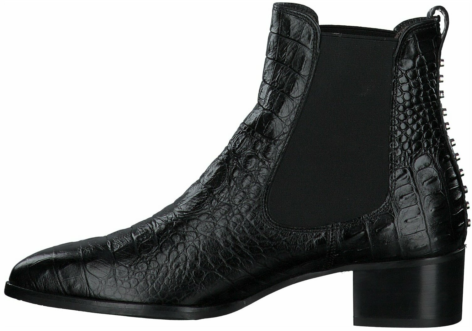 Juppen: Pertini Leder Stiefeletten für Damen 816164 (Schwarz Juppen: Pertini Leder Stiefeletten für Damen 816164 (Schwarz
