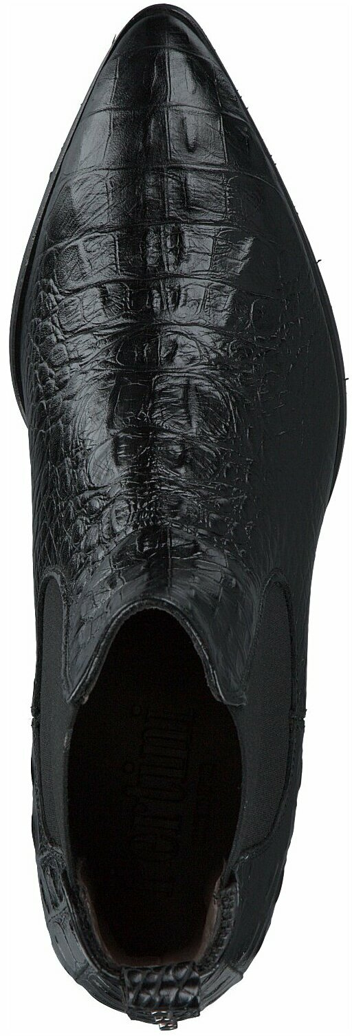 Juppen: Pertini Leder Stiefeletten für Damen 816164 (Schwarz Juppen: Pertini Leder Stiefeletten für Damen 816164 (Schwarz